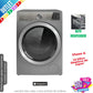 Lavadora Hotpoint 10kg inox 1400rpm H8W046SB OUTLET