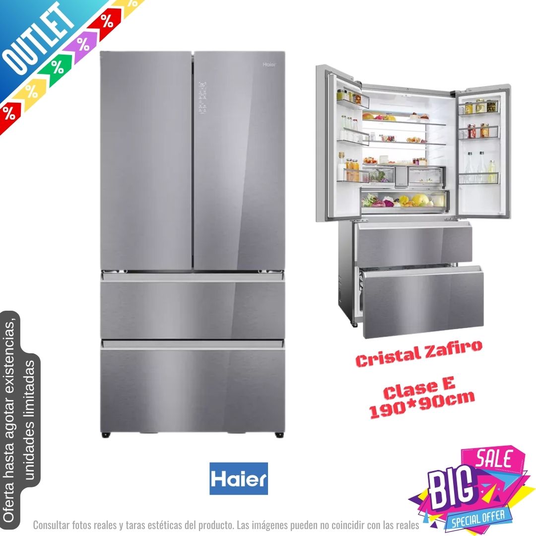 Frigorífico Americano Haier francés zafiro 190*90cm (026380) OUTLET