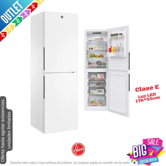 Frigorífico combi Hoover blanco 176*55cm HOCT3L517EWK-1 OUTLET