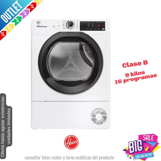 Secadora Hoover 9kg condensación blanca HREC9TBE-80 OUTLET
