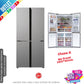 Frigorífico Americano Hoover inox 4 puertas 183*91cm HSC918ENXK OUTLET