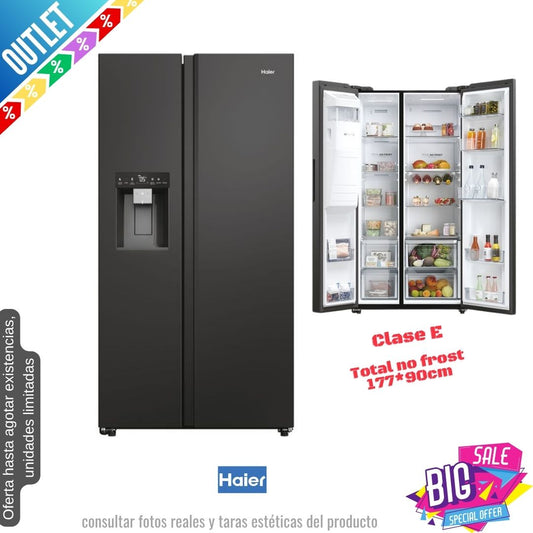 Frigorífico Americano Haier negro 177*90cm HSW59F18EIPT OUTLET