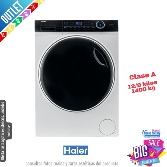 Lavasecadora Haier 12/8kg blanca 1400rpm HWD120-B14979 OUTLET