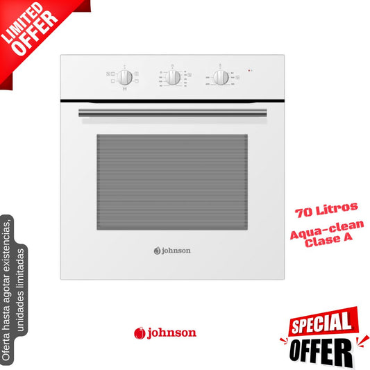 Horno Johnson blanco convencional 70lt JOR70CB OFERTA