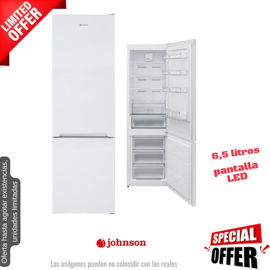 Frigorífico combi Johnson blanco 201*60cm JRC201EMW OFERTA