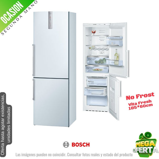 Frigorífico combi Bosch blanco 185*60cm KGN36H10/07 OCASION
