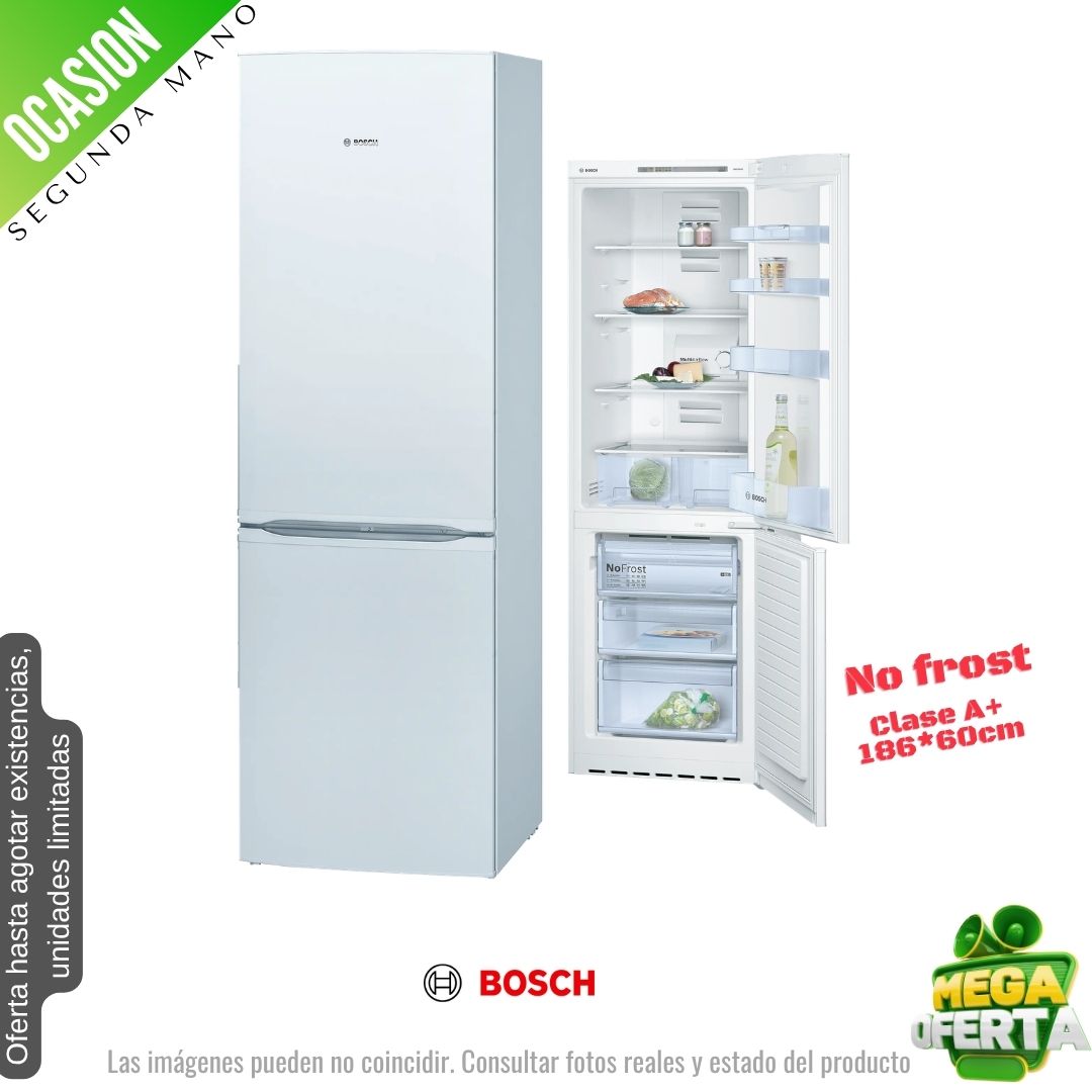 Frigorífico combi Bosch blanco 186*60cm (026281) OCASION