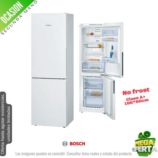 Frigorífico combi Bosch blanco 186*60cm KGN36VW26/17 OCASION