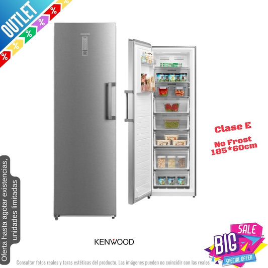 Congelador Vertical Kenwood inox 185*61cm KTF60X23 OUTLET