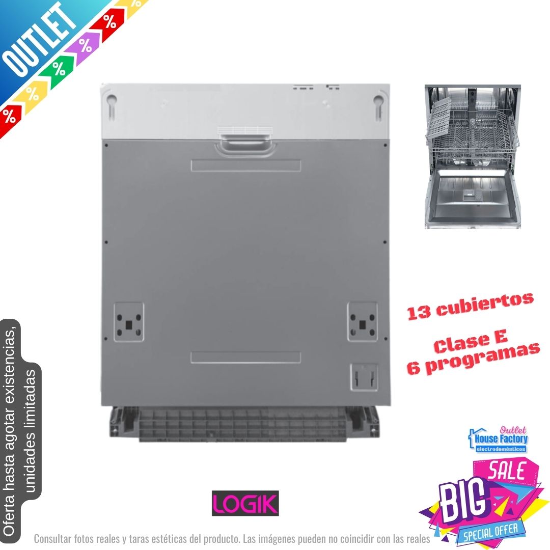 Lavavajillas Logik integración 60cm 13 cubiertos (026364) OUTLET