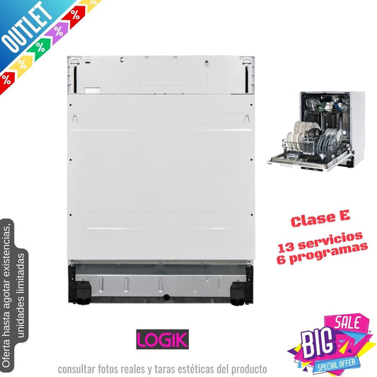 Lavavajillas Logik integración 60cm 13 servicios LID60W22 OUTLET