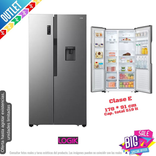 Americano Logik inox + dispensador LSBSDX23 178*91cm OUTLET