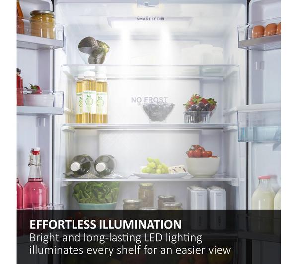 Frigorífico francés Haier negro 190*70cm HFR5719ENPB OUTLET