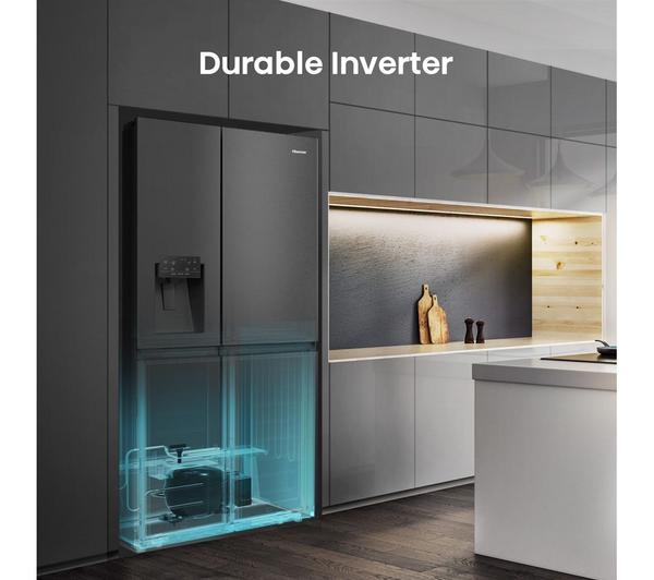 Frigorífico americano Hisense negro RS818N4IFE OUTLET