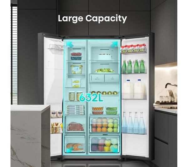 Frigorífico americano Hisense negro RS818N4IFE OUTLET