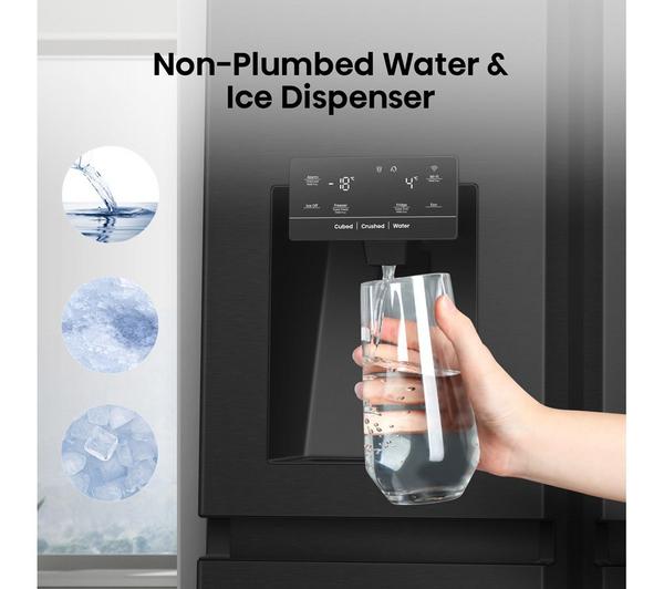 Frigorífico americano Hisense negro RS818N4IFE OUTLET