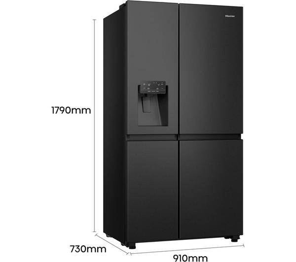 Frigorífico americano Hisense negro RS818N4IFE OUTLET