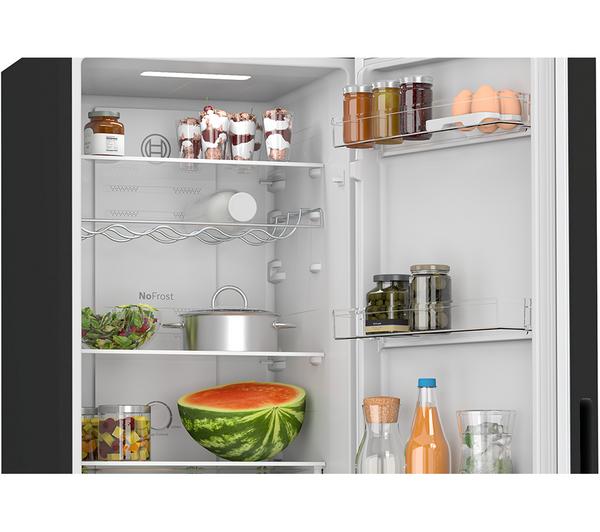 Frigorífico combi Bosch negro 182*55cm KGN27NBEAG OUTLET