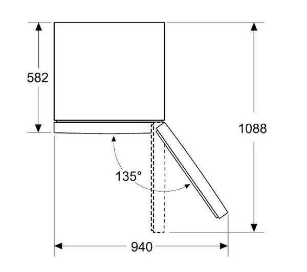 Frigorífico combi Bosch negro 182*55cm KGN27NBEAG OUTLET