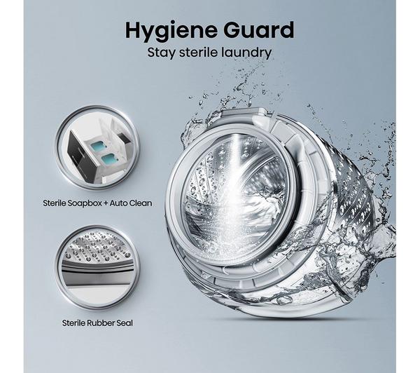 Lavadora Hisense 12kg negra 1400rpm WF5S1245BB OUTLET