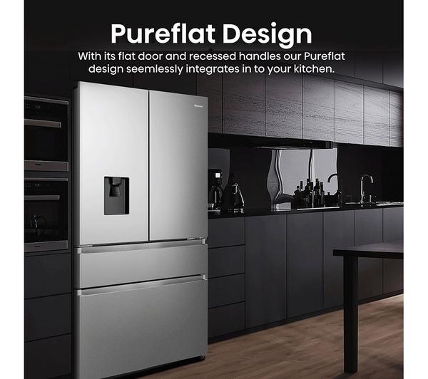 Frigorífico Americano francés Hisense inox 179*91cm RF749N4SWSE OUTLET