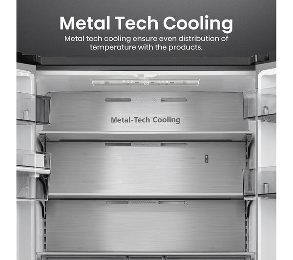 Frigorífico Americano francés Hisense inox 179*91cm RF749N4SWSE OUTLET