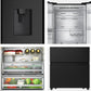 Frigorífico francés Hisense negro 200*70cm RF632N4WFE OUTLET