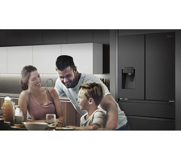 Frigorífico Americano Hisense negro francés RF728N4SBFE OUTLET
