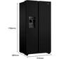 Frigorífico Americano Hisense negro 179*91cm R5694N4TBE OUTLET