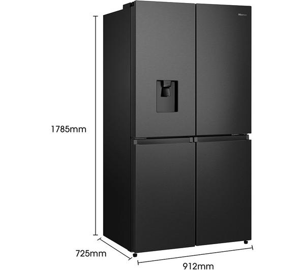 Frigorífico Americano Hisense negro 4 puertas 179*91cm RQ758N4SWFE OUTLET