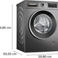 Lavasecadora Bosch 10,5/6kg inox 1400rpm WNG254R1GB OUTLET