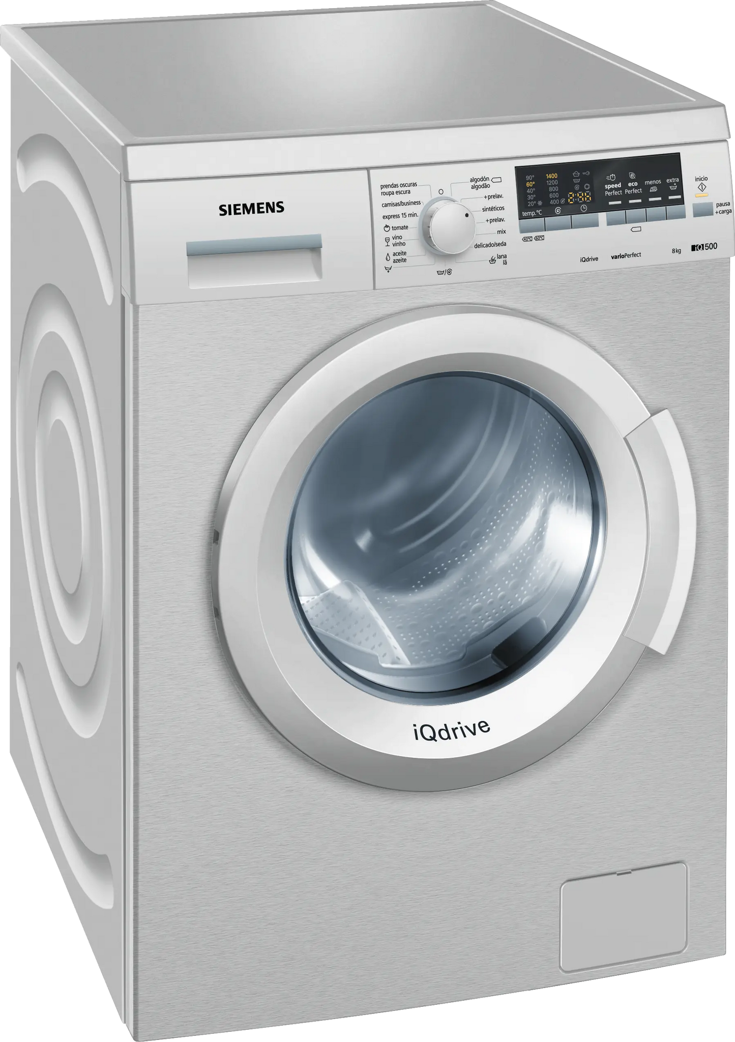 Lavadora Siemens 8kg inox 1400rpm WM14Q48XES OCASION