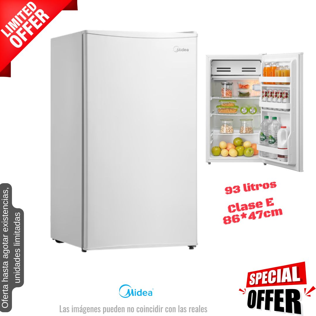 Frigorífico Midea blanco 1 puerta 86*47cm (026340) OFERTA