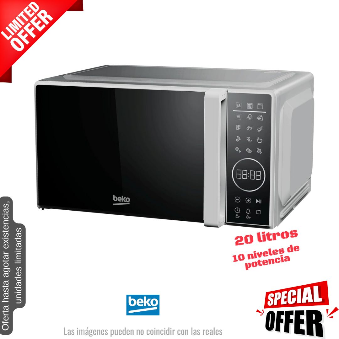 Microondas Beko 20lt gris MGC20130SFB OFERTA
