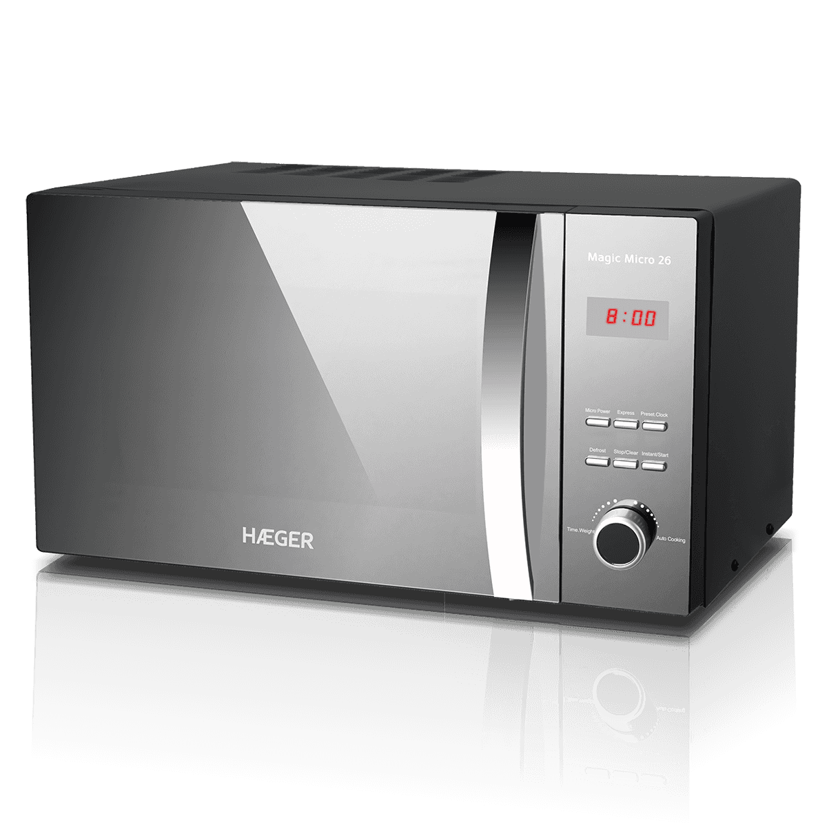 Microondas Haeger 26lt gris MW-80B.008A OFERTA
