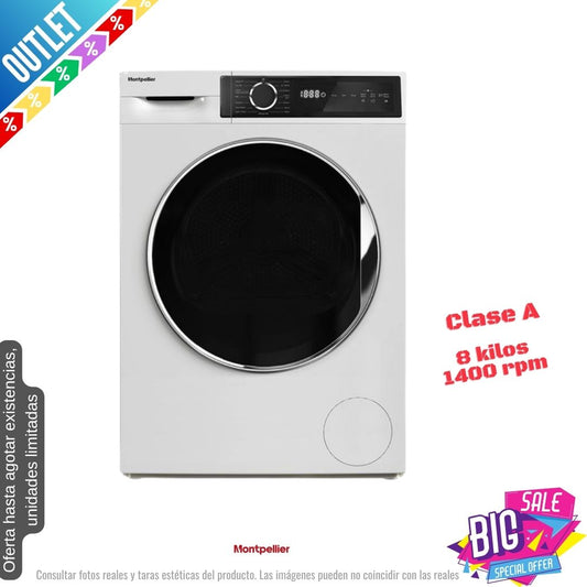 Lavadora Montpellier 8kg blanca 1400rpm (026347) OUTLET