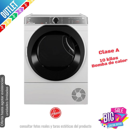 Secadora Hoover 10kg bomba de calor blanca NEH10A2TCBEXS80 OUTLET