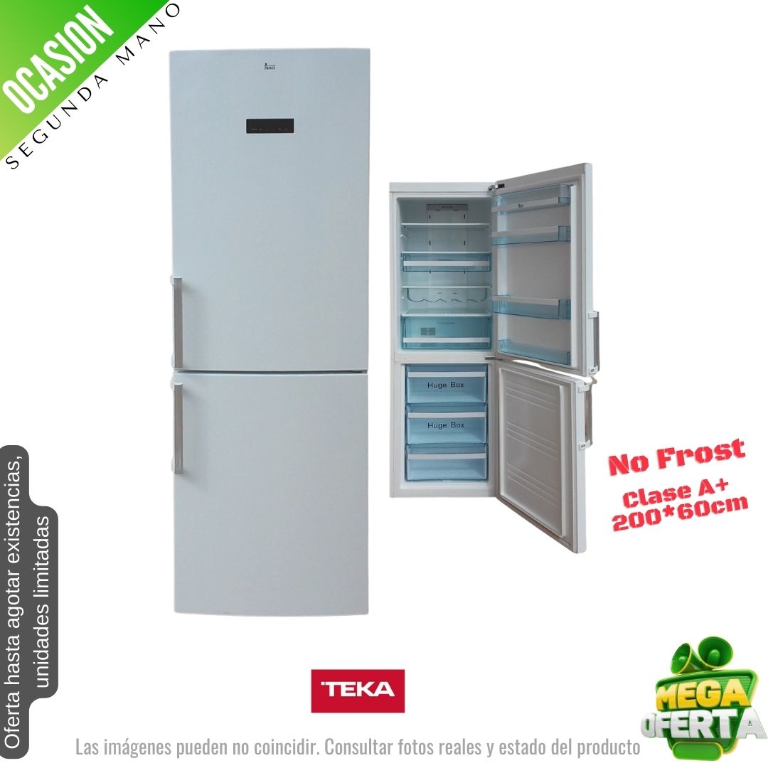 Frigorífico combi Teka blanco 200*60cm NFT370BLANCO OCASION