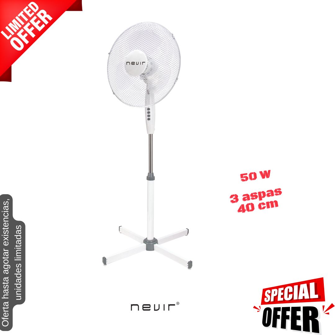 Ventilador de pie 50W Nevir NVR-VP40 OFERTA