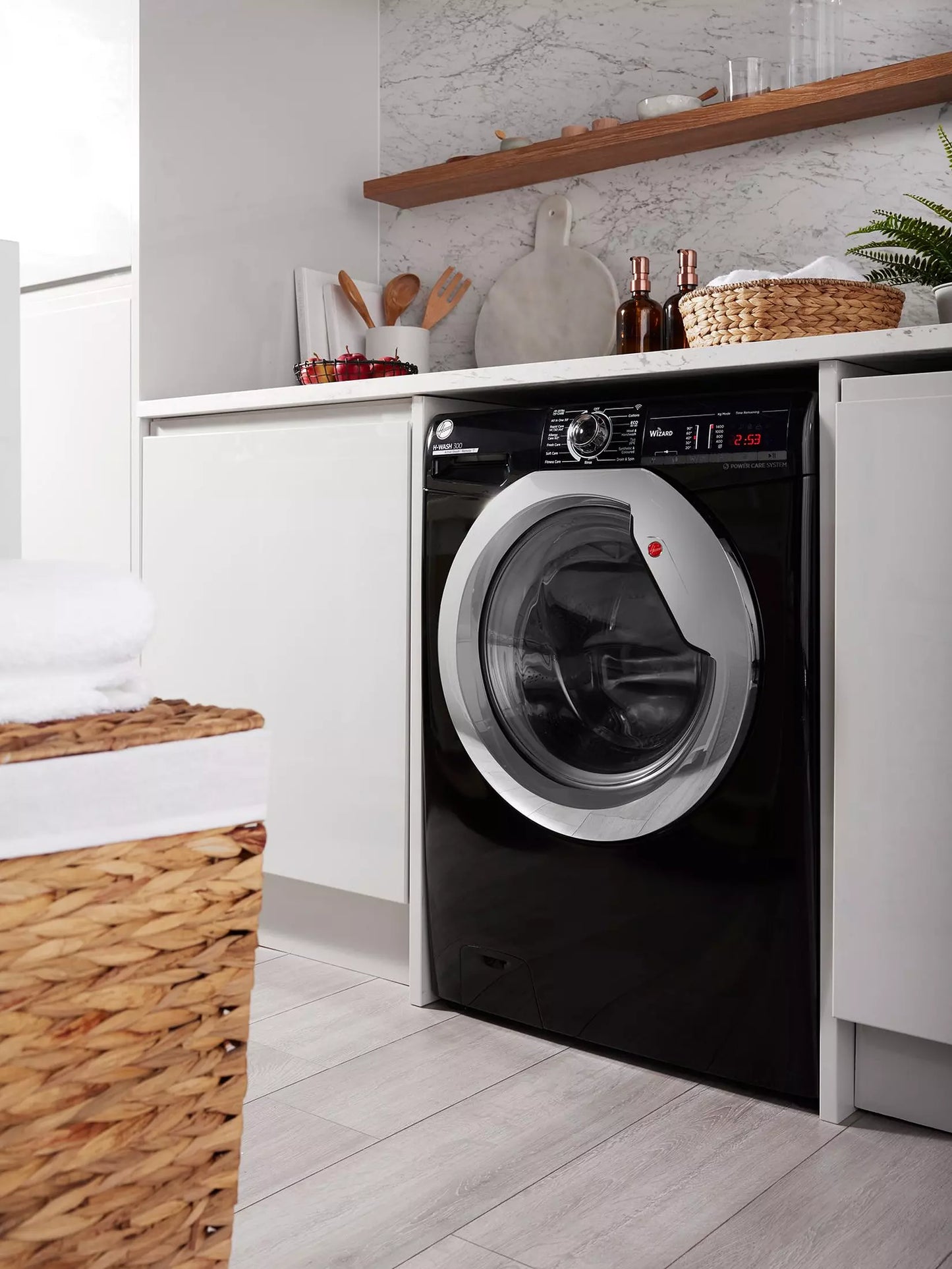 Lavadora Hoover 10kg negra 1400rpm H3WS4105TACBE-80 OUTLET