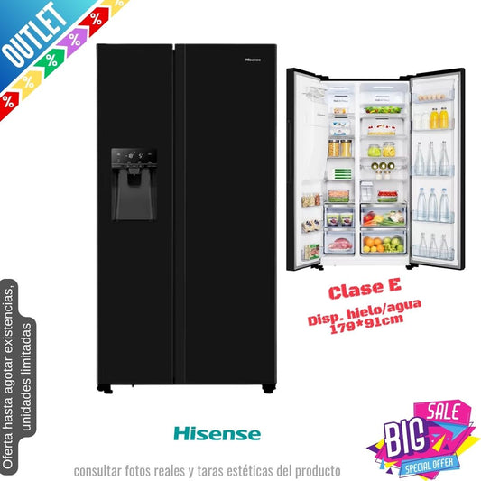 Frigorífico Americano Hisense negro 179*91cm R5694N4TBE OUTLET