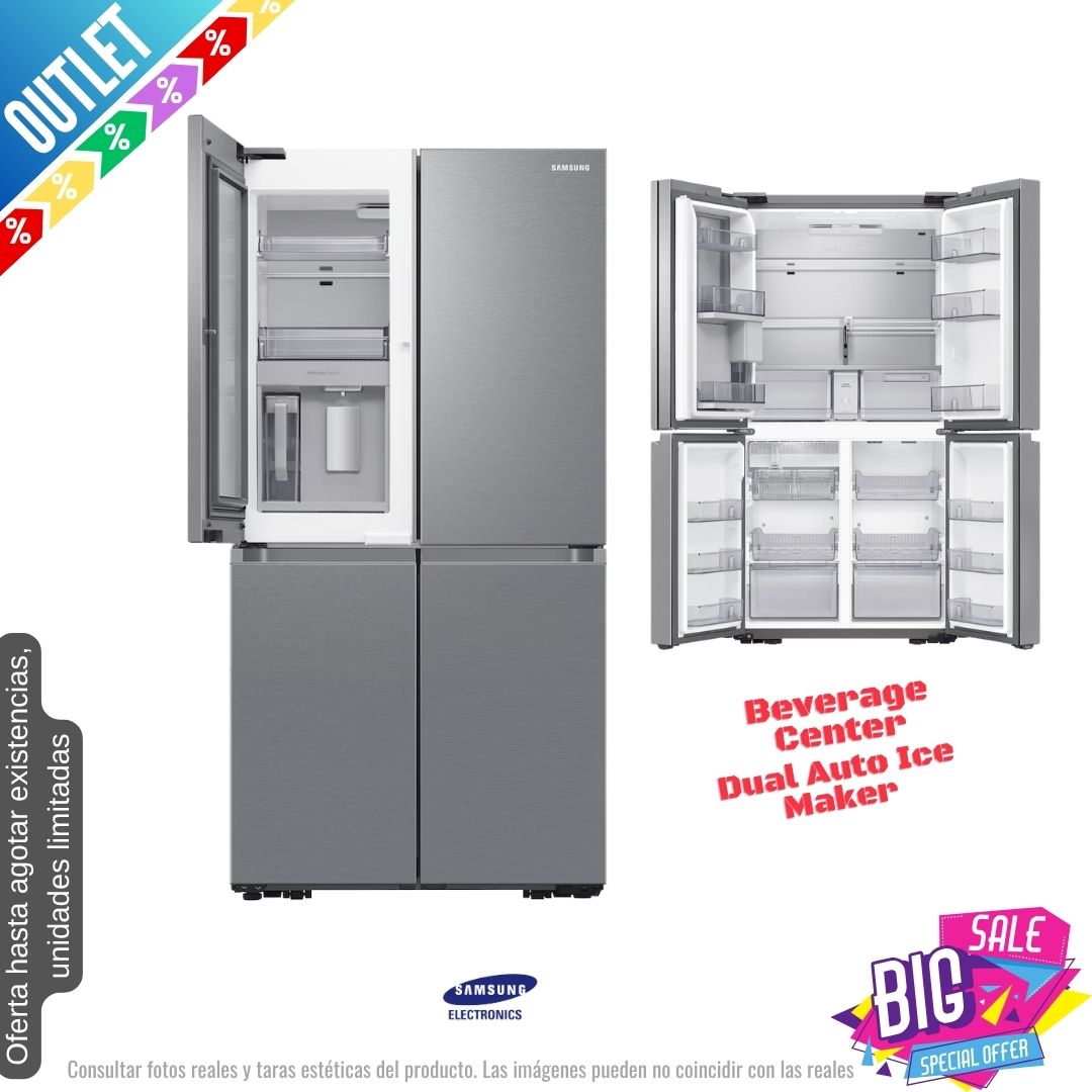 Frigorífico americano Samsung inox 4 puertas 183*91cm (026398) OUTLET