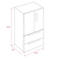 Frigorífico americano Teka francés negro cristal 190*83cm RFD77825 OFERTA