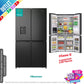 Frigorífico Americano Hisense negro 4 puertas 179*91cm RQ758N4SWFE OUTLET