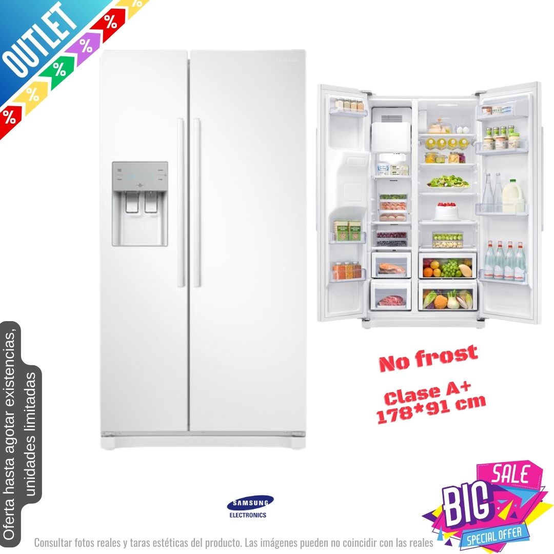Frigorífico americano Samsung blanco 178*91 cm (026172) OUTLET