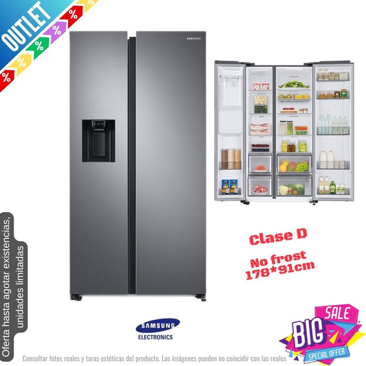 Frigorífico Americano Samsung inox 178*91cm RS68CG883DS9 OUTLET