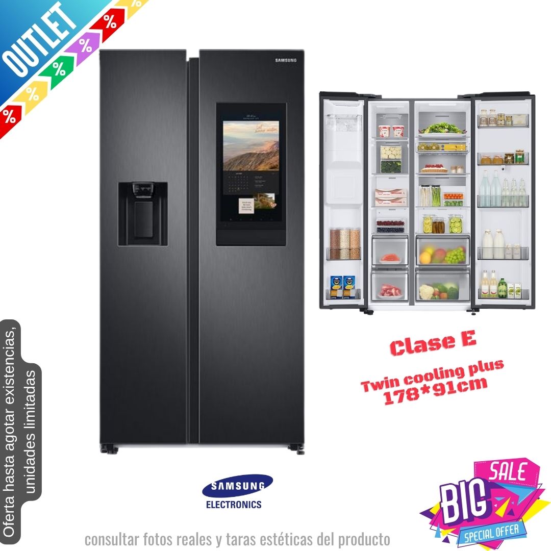 Frigorífico Americano Samsung negro 178*91cm RS6HA8891B1 OUTLET