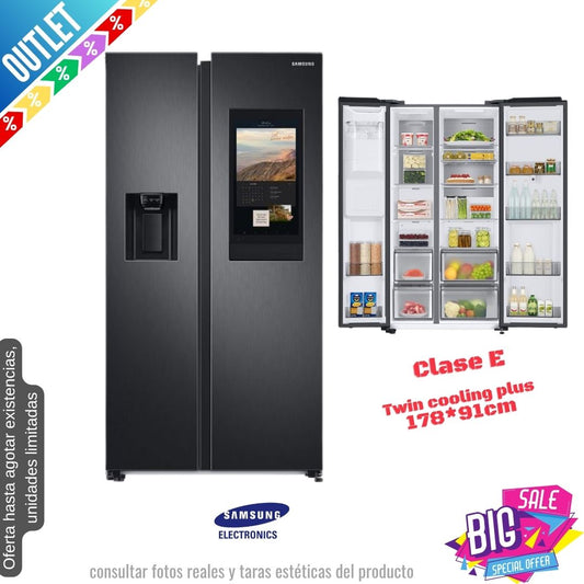 Frigorífico Americano Samsung negro 178*91cm RS6HA8891B1 OUTLET