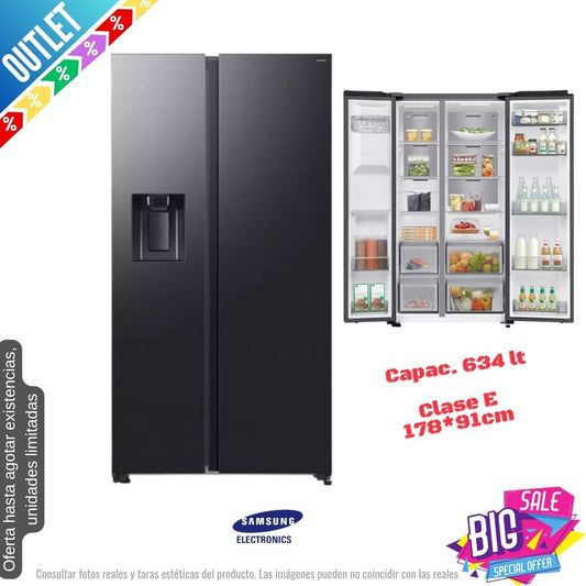 Frigorífico Americano Samsung negro 178*91cm RS70F64KEF OUTLET