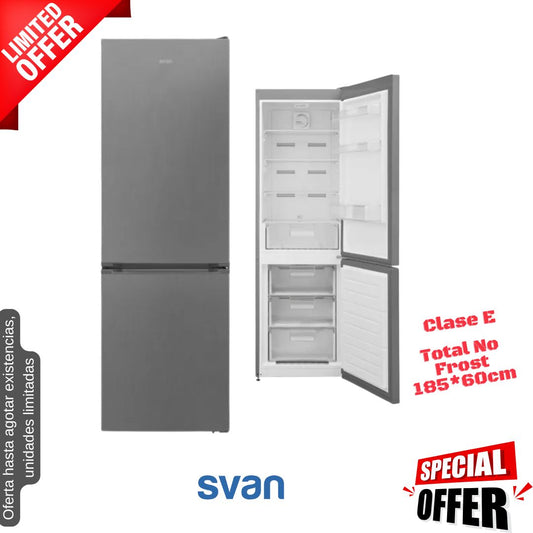 Frigorífico combi Svan inox 185*60cm SC185603NFX OFERTA